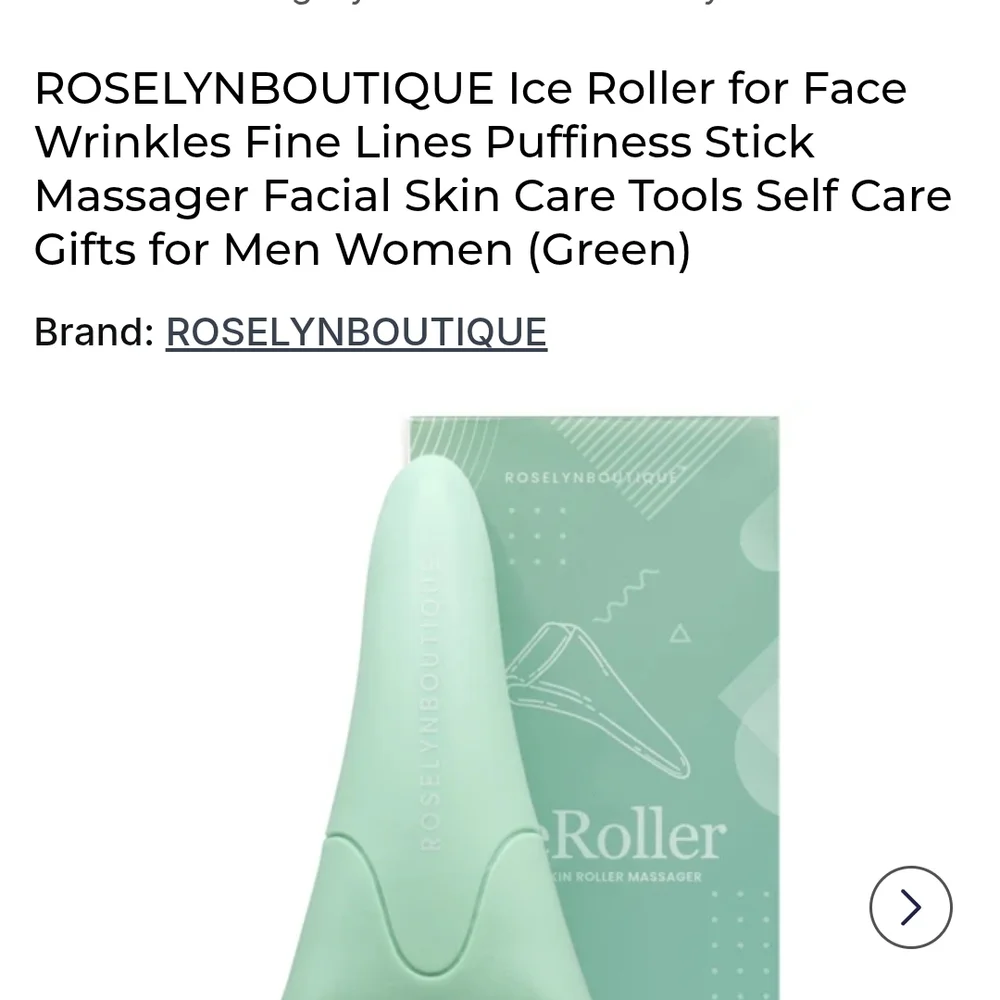 Roselyn Boutique Ice Roller & Gua Sha - Mint Green